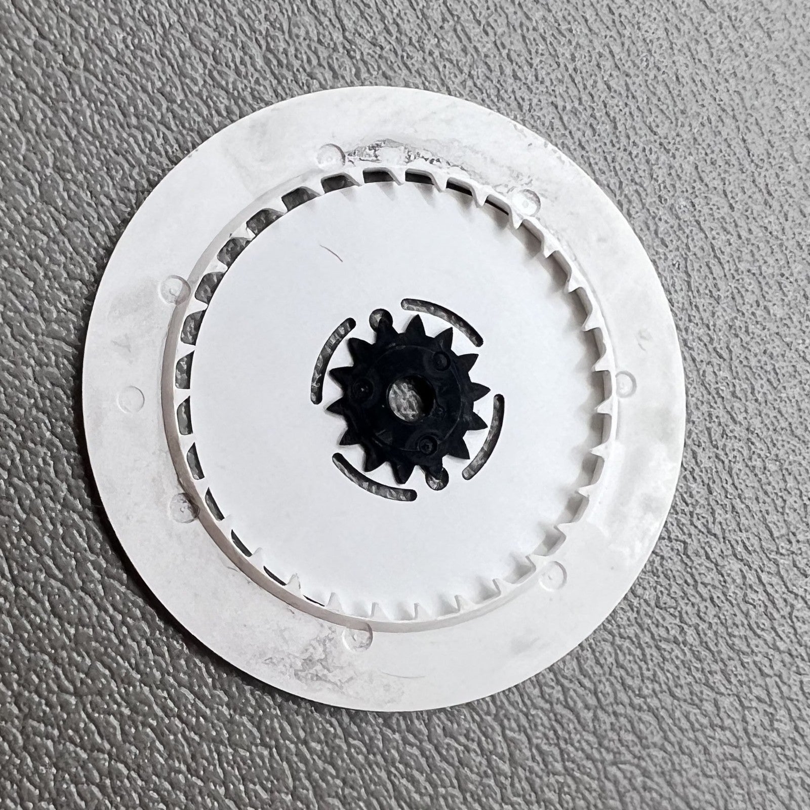 White Date Disk Wheel Week Wheel Green Lume for Seiko Movement NH36 Date@3.8