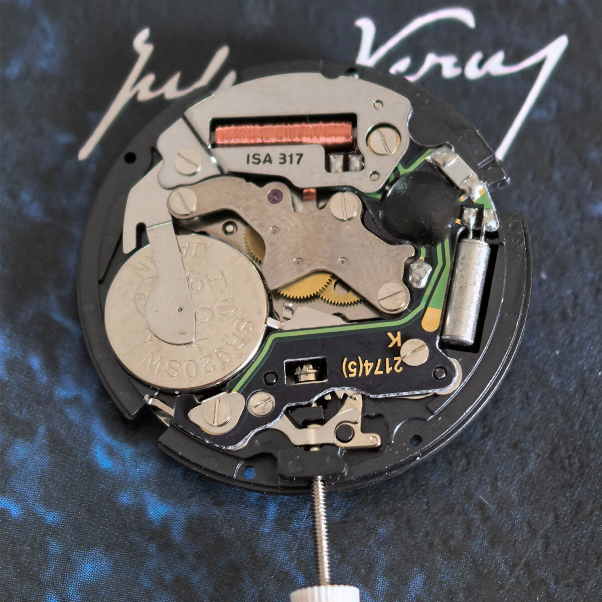 Swiss ISA317 Quartz Watch Movement 3 Hands Double Calendar Watch Part
