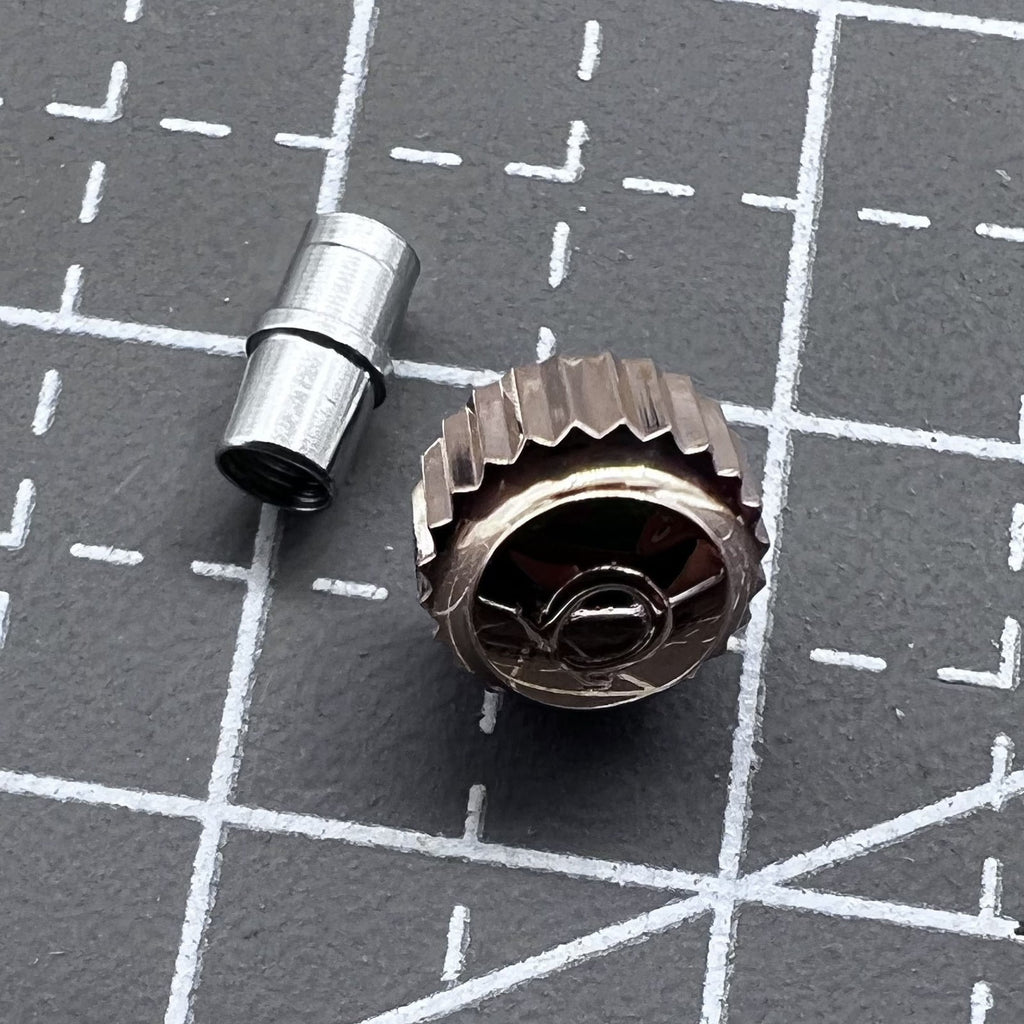 6.0mm Rose Golden Watch Crown with Tube for OMEGA Seamaster 300 Watch