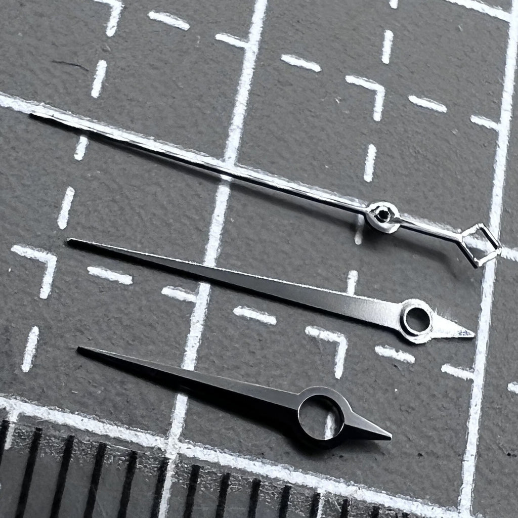 8mmx12mmx12.5mm Black Trim Watch Hands Set for ETA2824 2836 PT5000 Movement