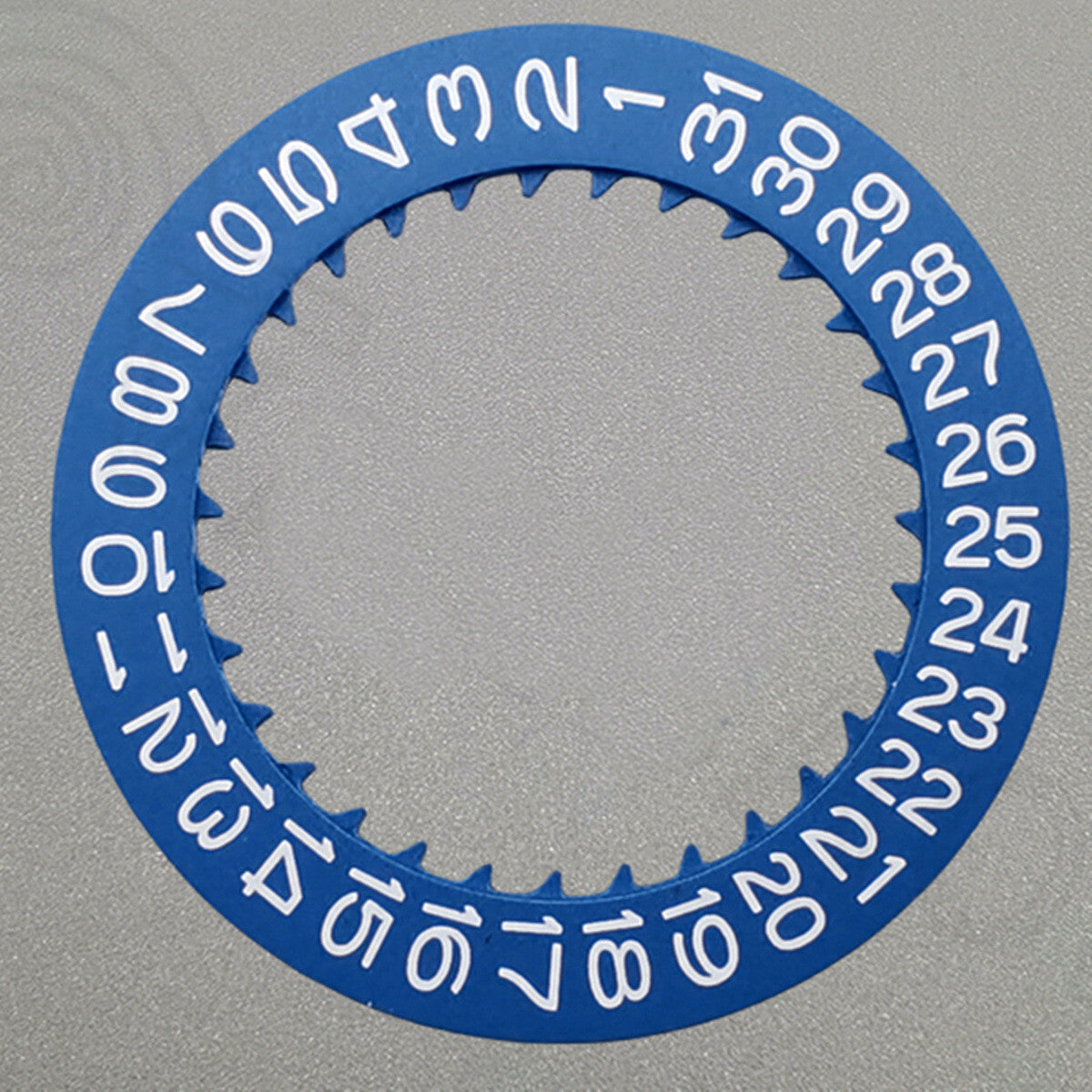 White Font Blue Date Disk Wheel for NH36 NH35 Movement D3 Crown Position 3.8