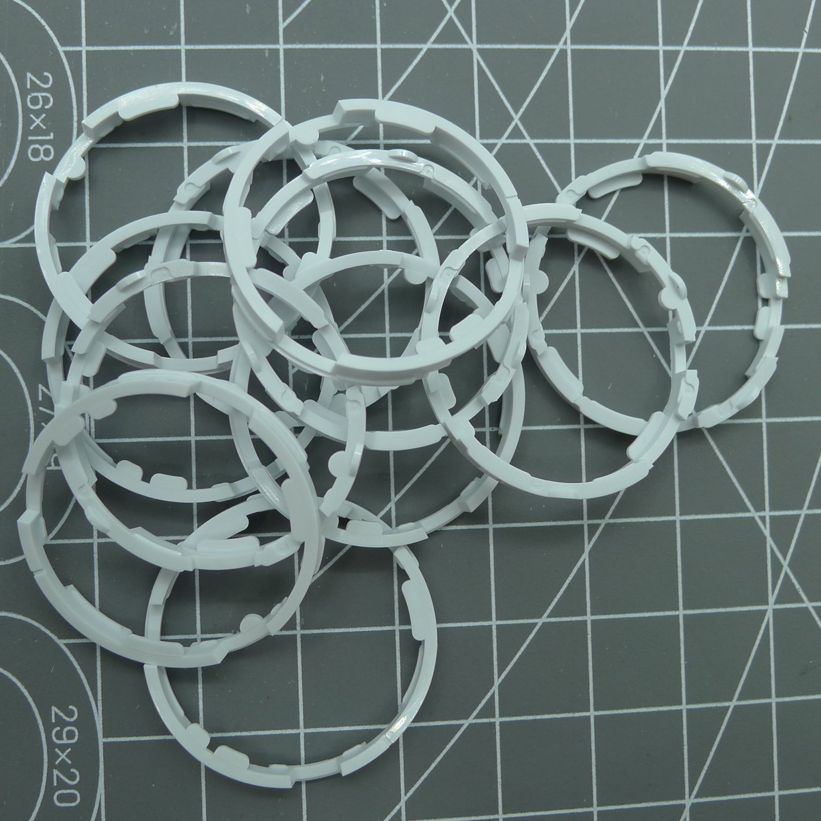 5x Plastic Watch Case Movement Cushion Mount Spacer Ring for Miyota 8200 Series