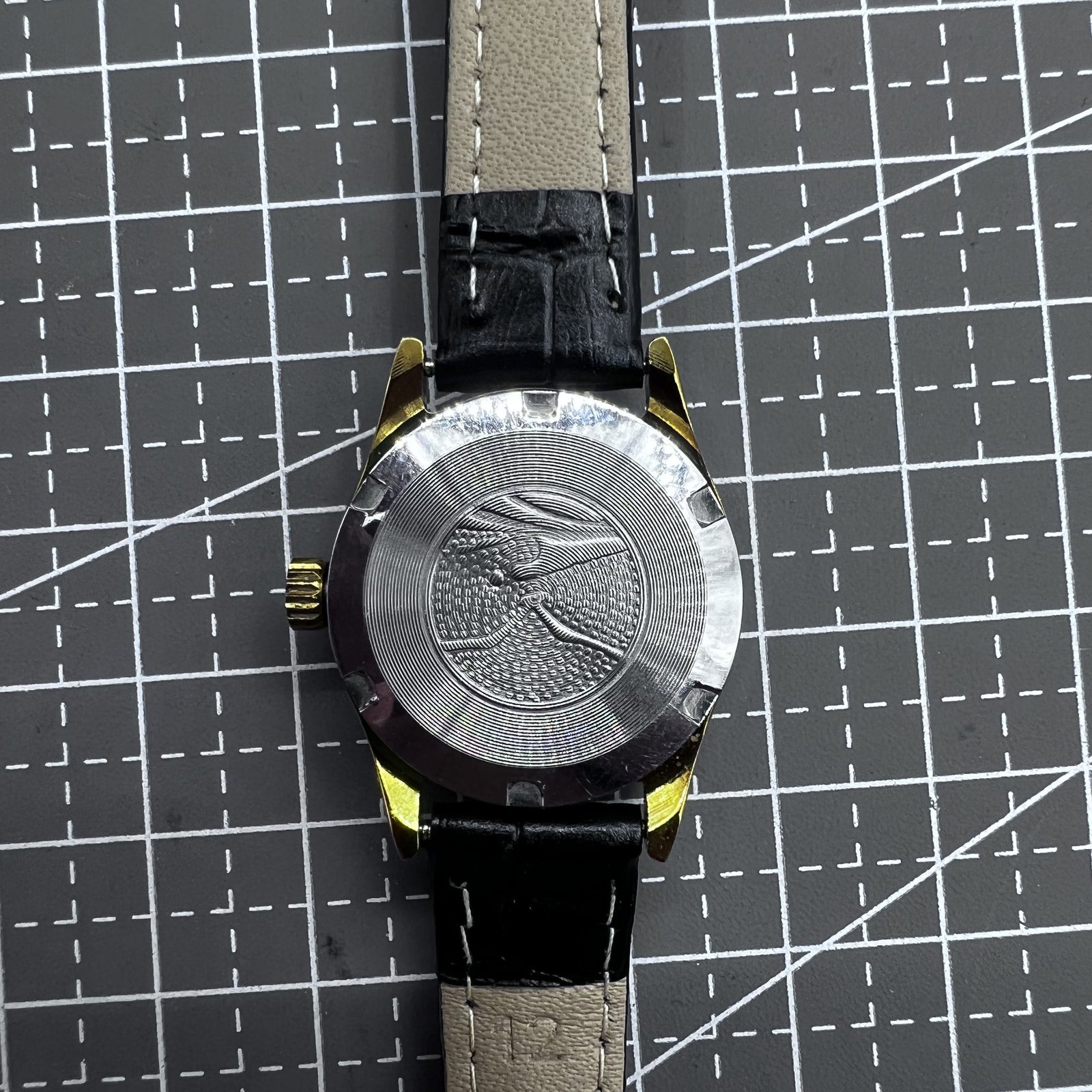 Black Round Case Golden Nail Tianjin Seagull Manual Mechanical Ladies Watch