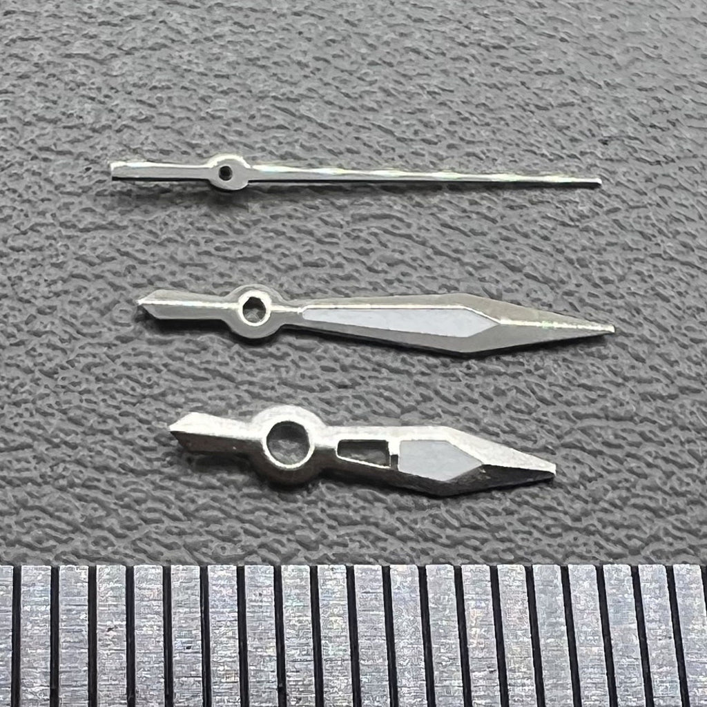 2 Sets/Pack Silver Trim Green Lume Arrow Shape Hands Set for Ronda 515 Movement