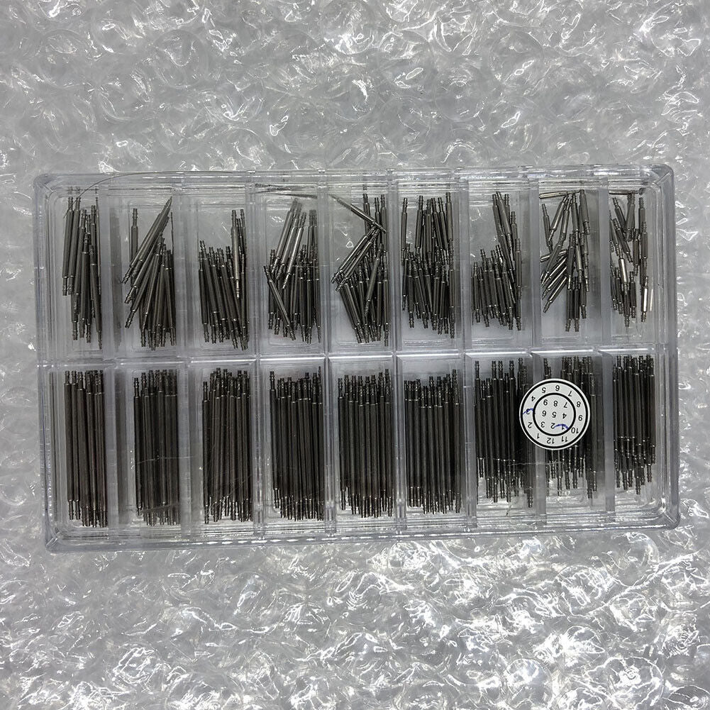 Double Flange Dia 1.2mm Stainless Steel Watch Spring Bar Kit 18 Sizes 360PCS/box