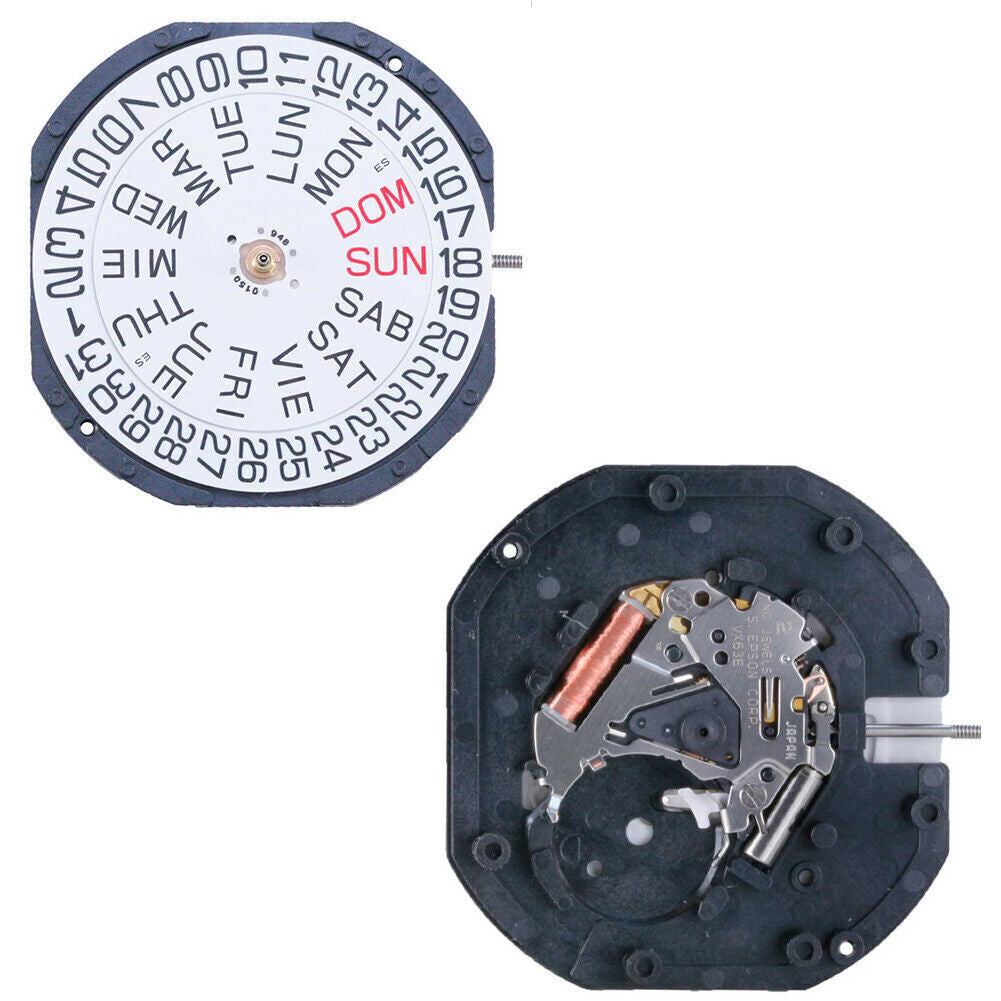 Hattori Epson TMI VX63 VX63E Watch Quartz Movement Japan Made