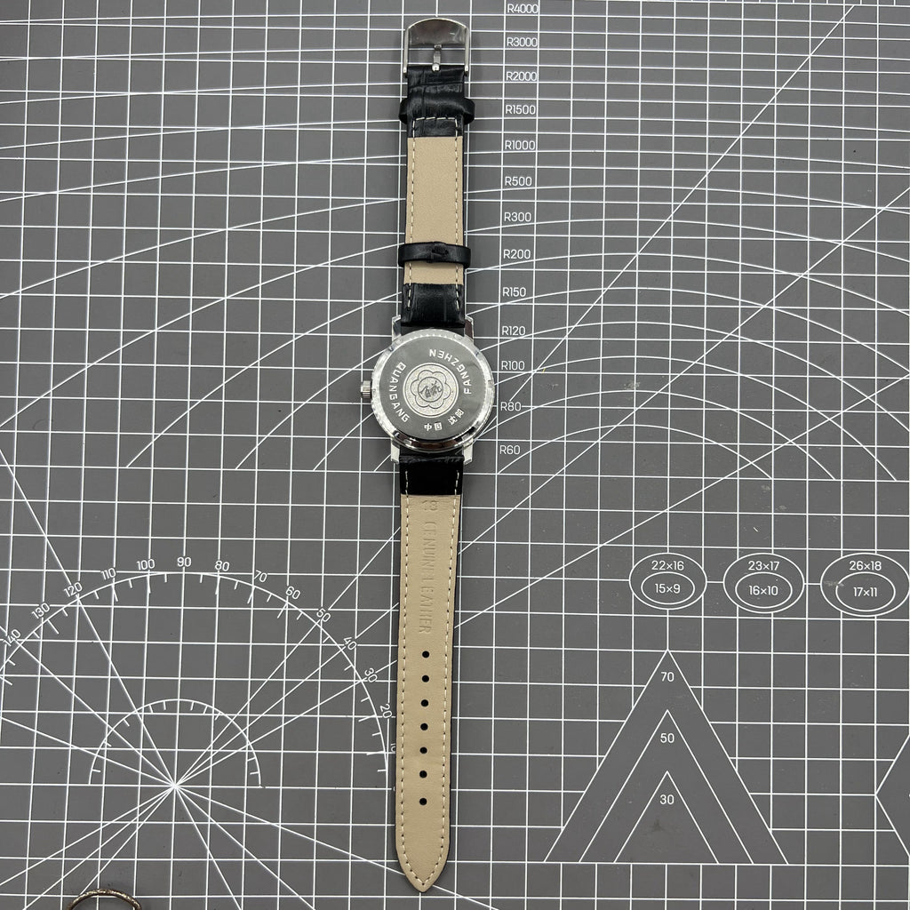 37mm China Baihua Manual Mechanical Watch 19 Jews Silver Dial Shock-Resistant