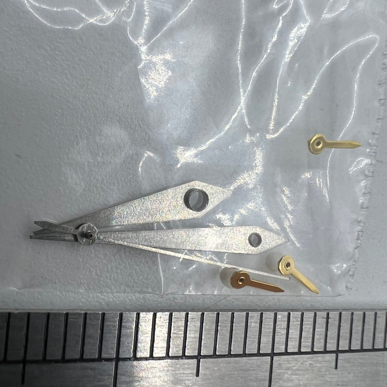 11.5mm Watch Hands Matte Silver Trim Arrow Shape for VX3J VX9J VX7J VX3N VX9N