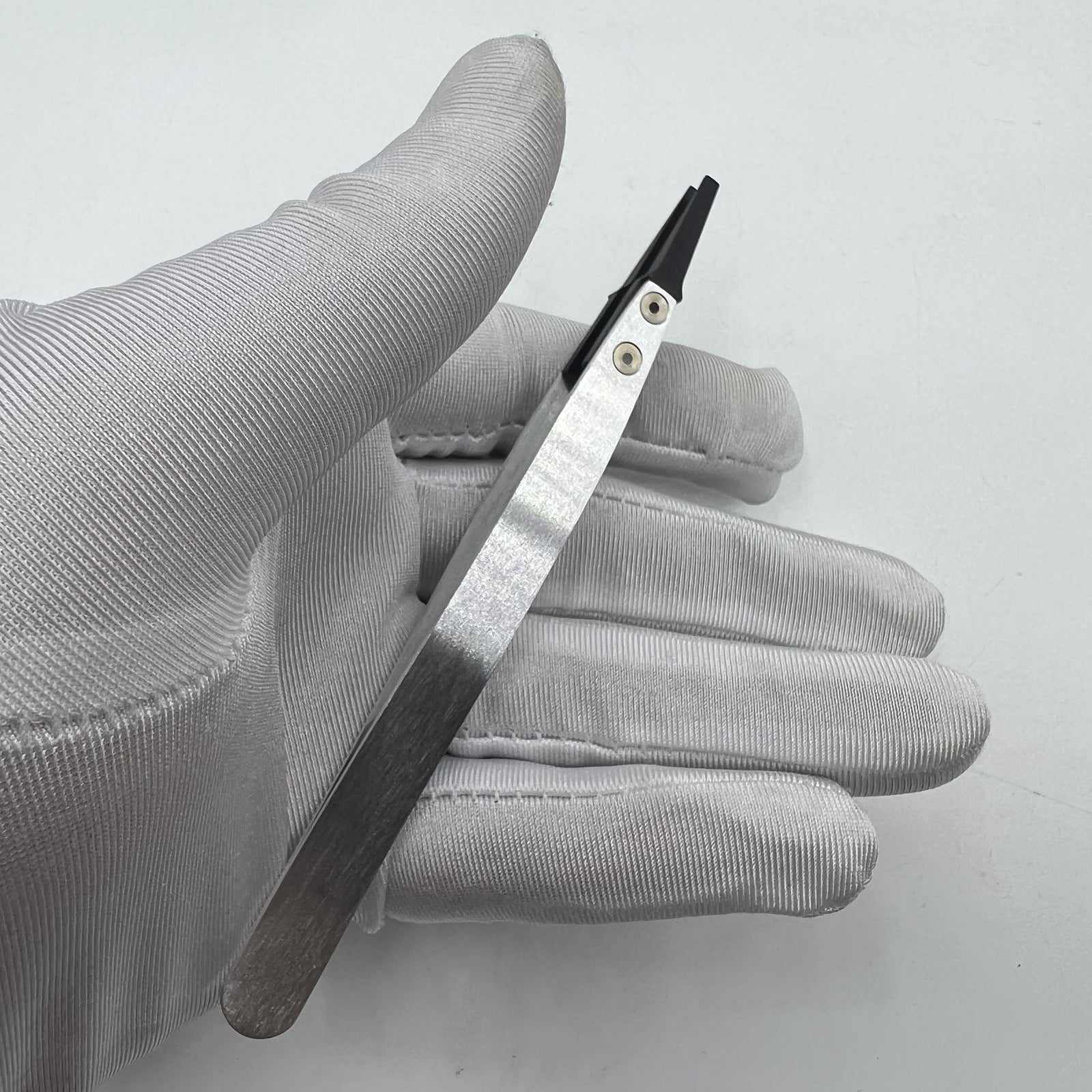 Swiss Made Horotec MSA12.711 Tweezer Carbon Fibre Hard Tipped Broad Flat Tip