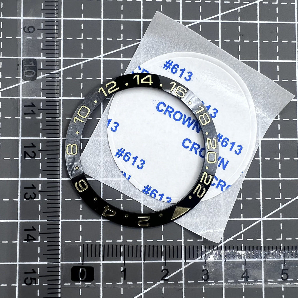 38mm Ceramic Watch Bezel Insert Super Luminous Fit for Automatic GMT Men's Watch