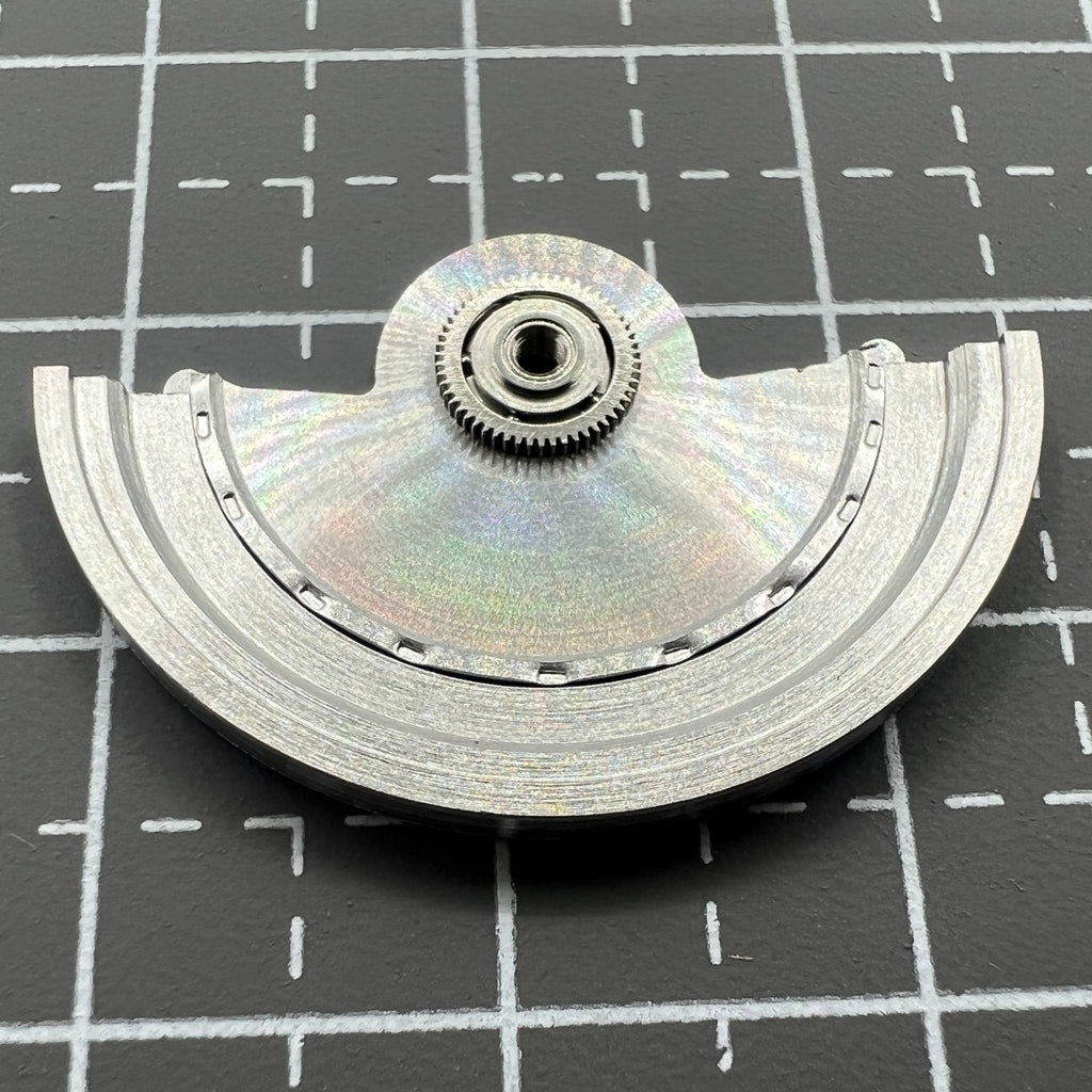 Silver Sea Wave Carved Rotor Oscillating Weight for Miyota NH35 NH36 Movement