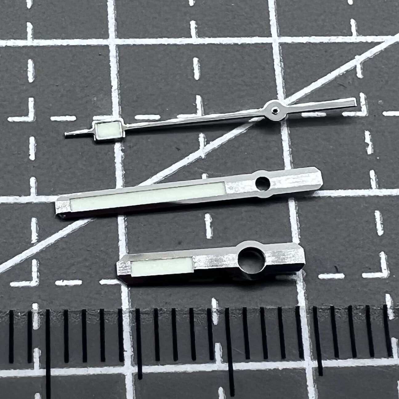 17mm 62MAS C3 Super Green Lume Watch Hands Set for Seiko SKX007/SPR777 NH35 NH36