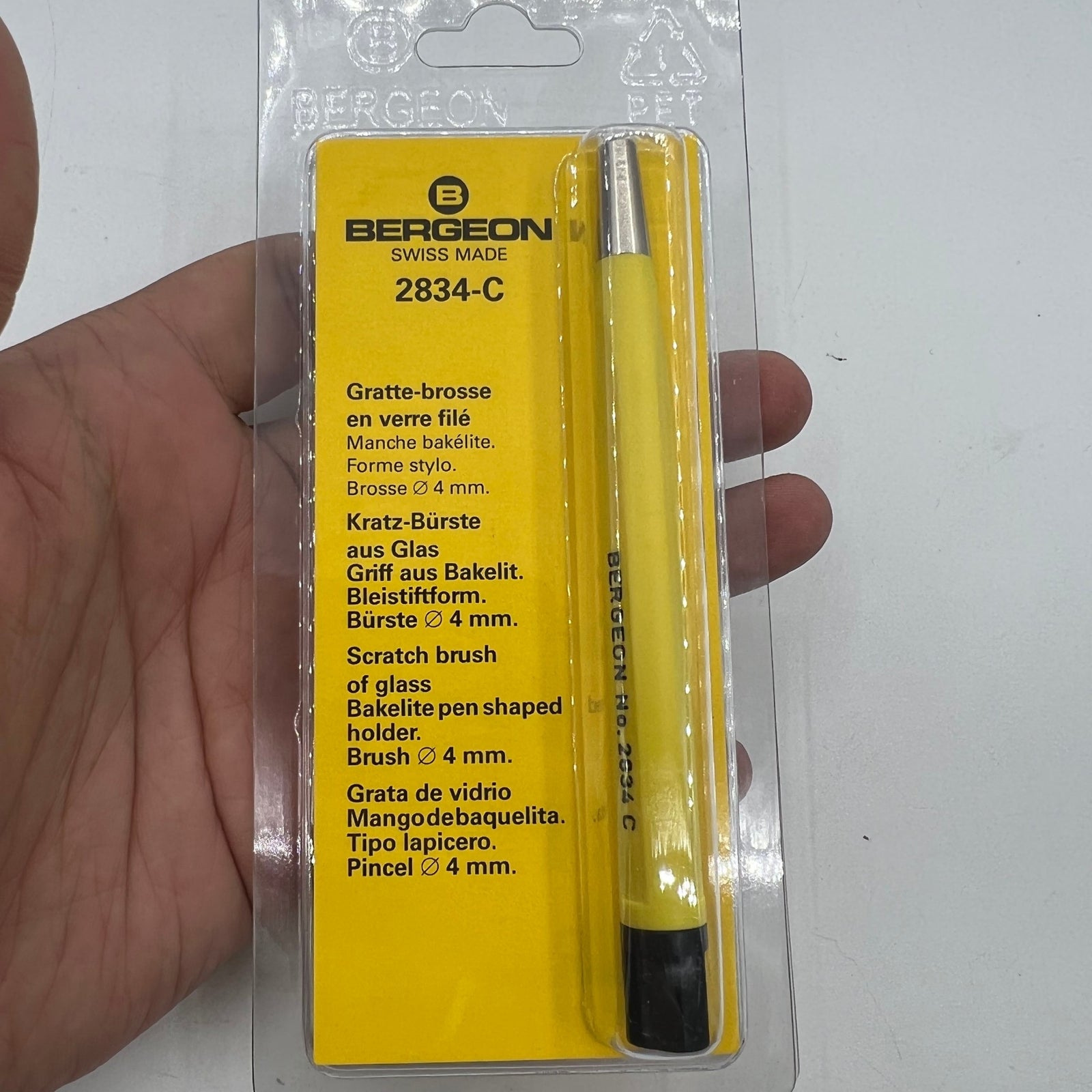 Bergeon 2834-C Fibre Scratch Brush Glass Swiss Repair Tool