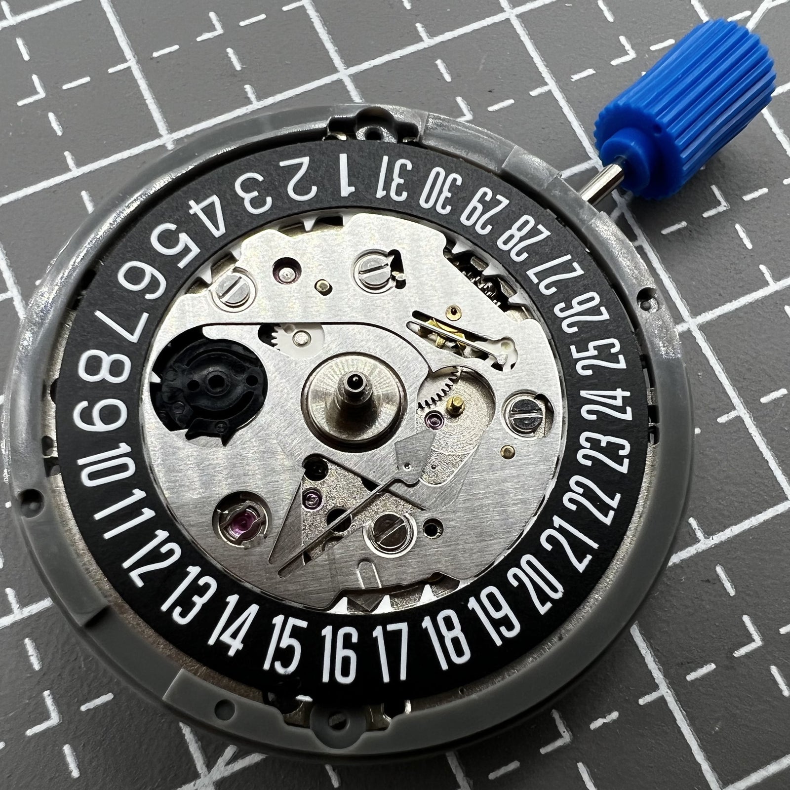 SEIKO NH35 Black Disk Mechanical Automatic Watch Movement Date At 6