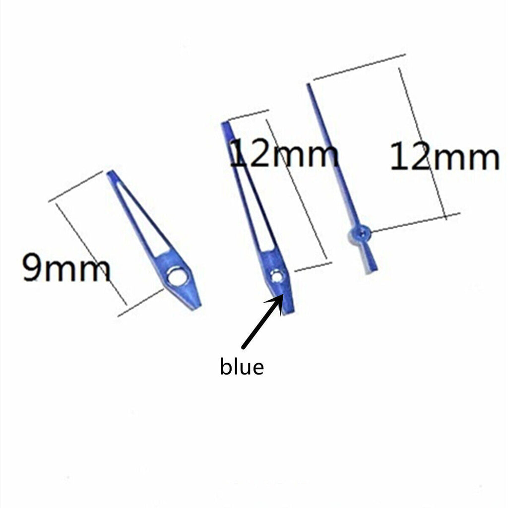 2 Sets/Pack Blue Trim Green Lume Hands for Miyota 2315 2035 2036 2115 2305