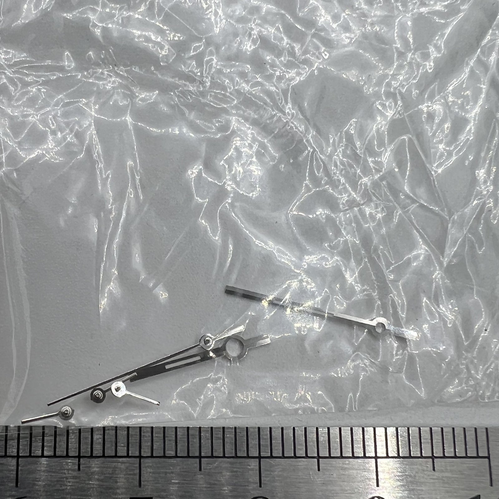 Silver Trim Watch Hands for Ronda 5030.D Quartz Watch Movement P1-H5-NO8