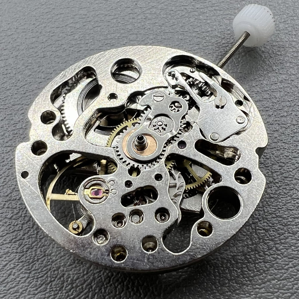 7120 Hollow Silver Automatic Mechanical Watch Movement