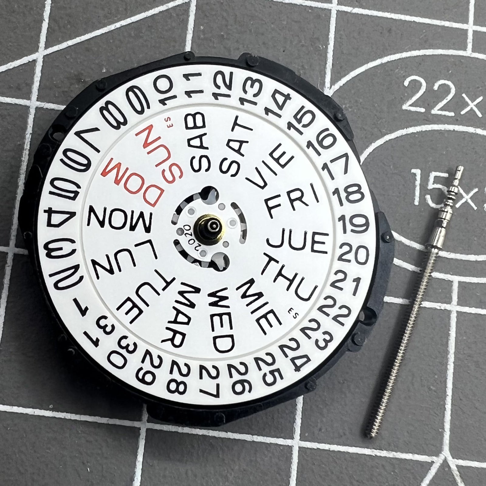 Japan Epson PC33 Movement Double Calendar Date@3