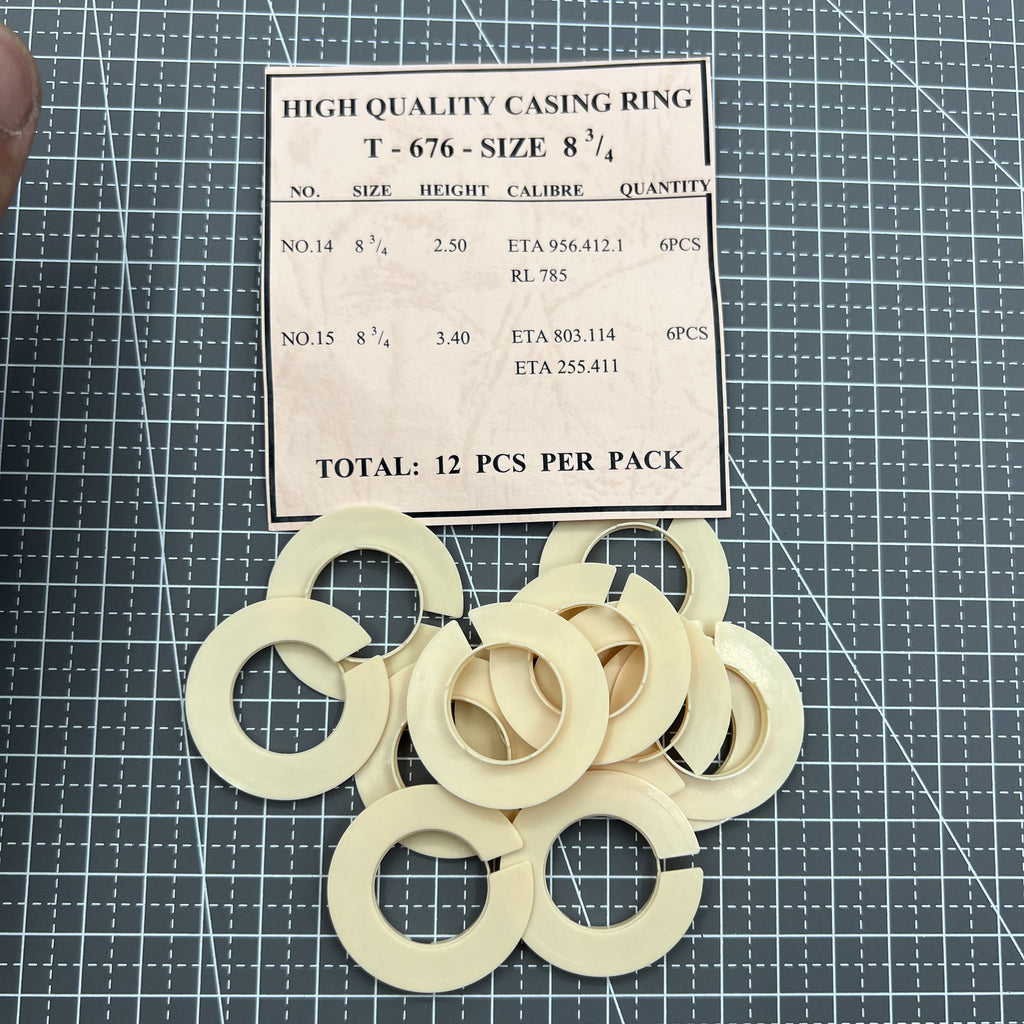 12 PIECES 2 Ligne Sizes Movement Case Spacer Casing Ring Holder #T-676-SIZE 8.75