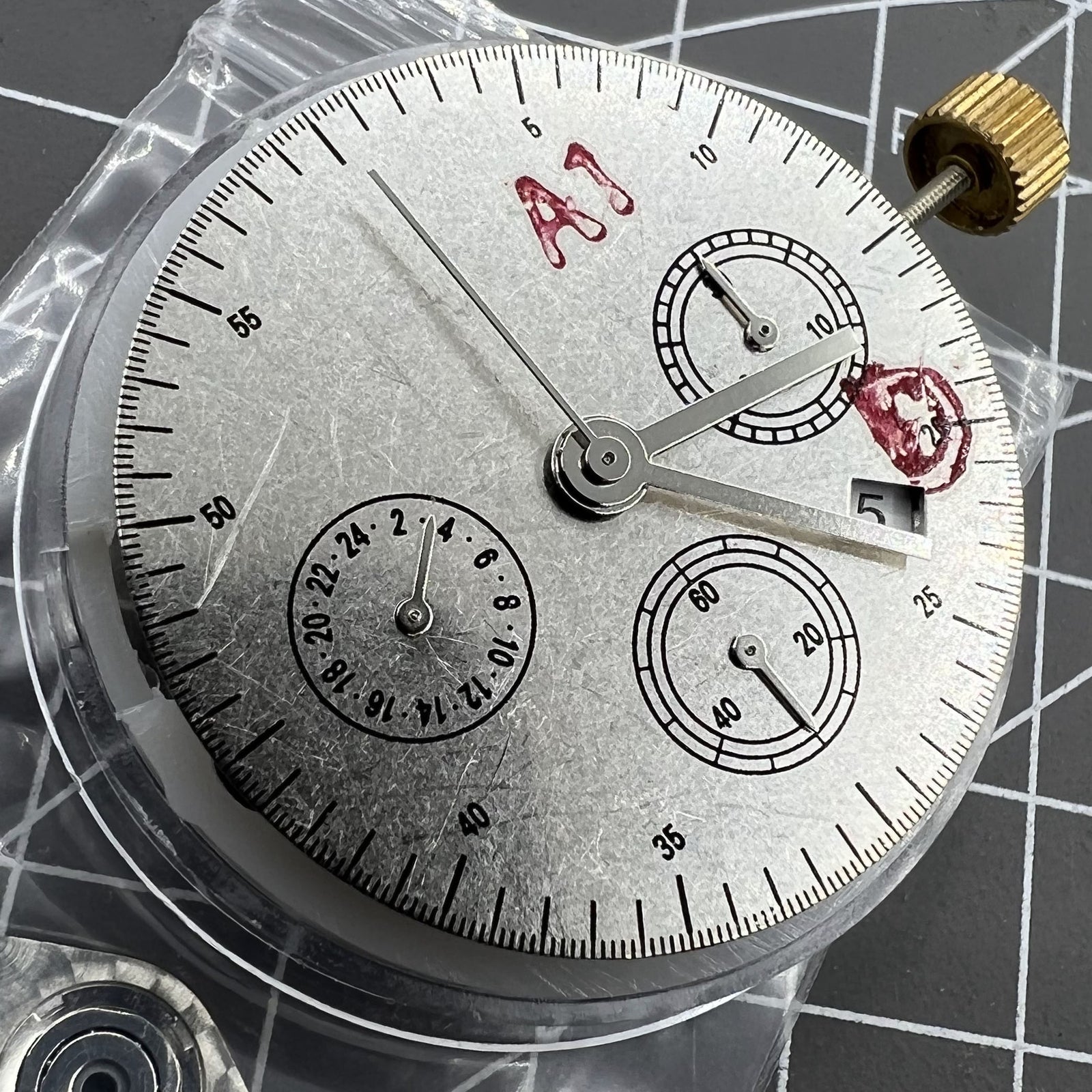 Automatic Chronograph Movement ETA 7753 Configuration Small Second @6