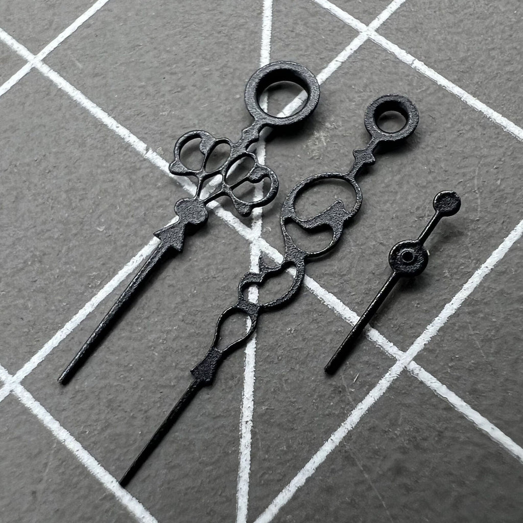Black Floral Watch Hands Set for Seagull ST3600/ST3621/ETA6497/ETA6498 Movement