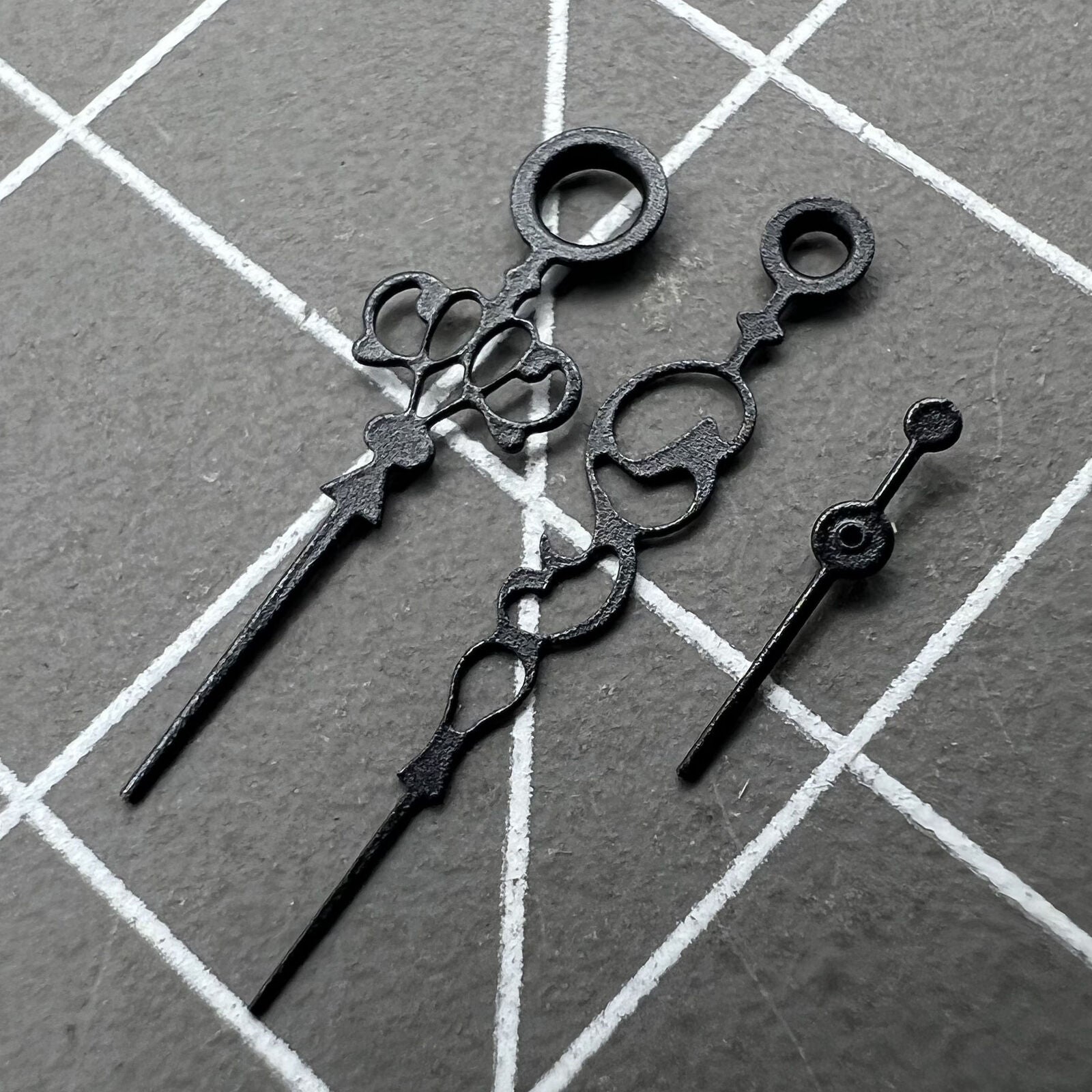 Black Floral Watch Hands Set for Seagull ST3600/ST3621/ETA6497/ETA6498 Movement