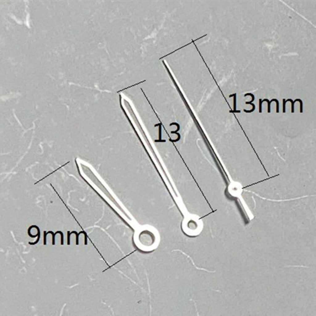 Arrow Shape Silver Trim 13mm Watch Hands for Miyota 2315 2035 2036 2115 2305