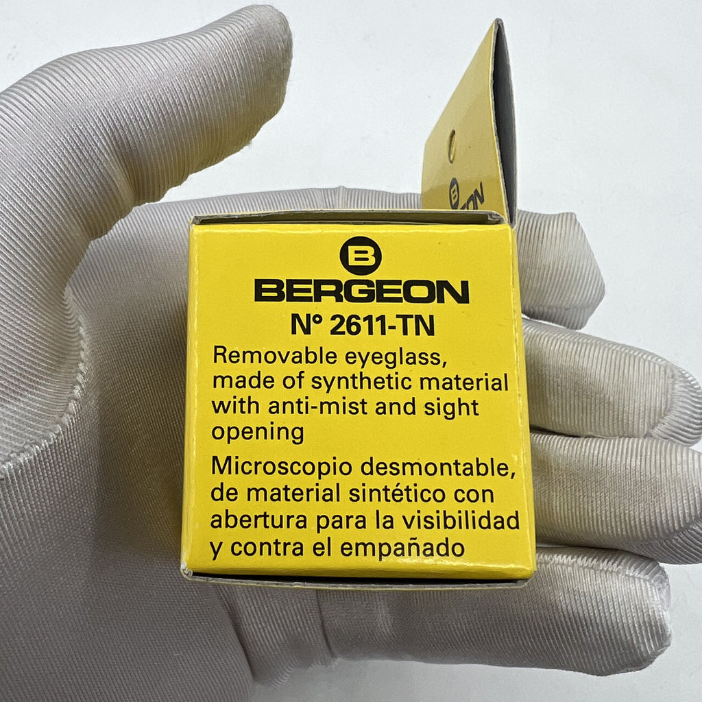 Swiss Bergeon 2611-TN-2.5 - 4x Magnification Loupe with Opening