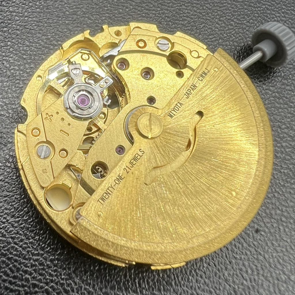 Golden Plated Miyota /Citizen 8205 Automatic Mechanical Movement