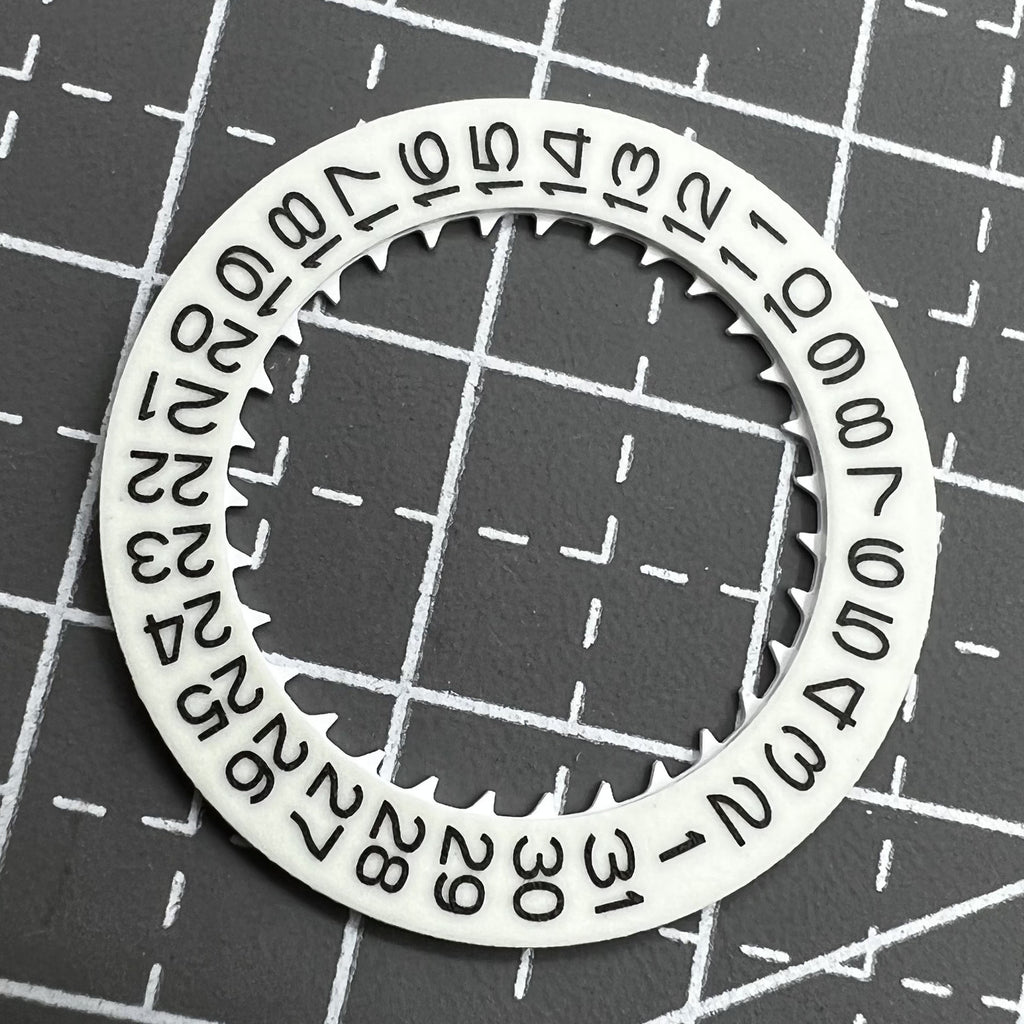 White Background Blue Luminous Numerals Disk Date Wheel for Miyota NH35 NH36