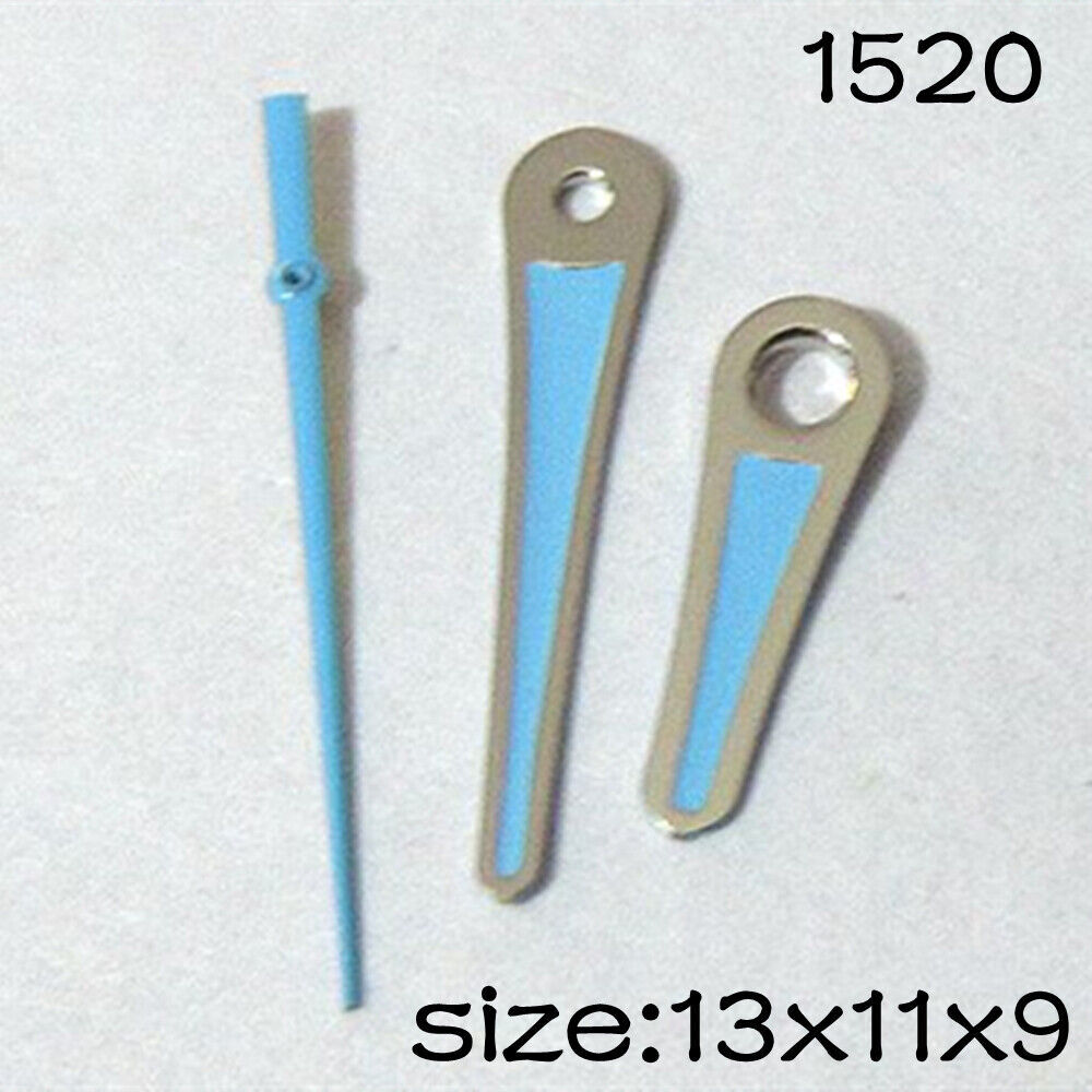13mm/11mm/9mm Blue Painted Sets of Watch Hands for Miyota 2035 Movement #1520