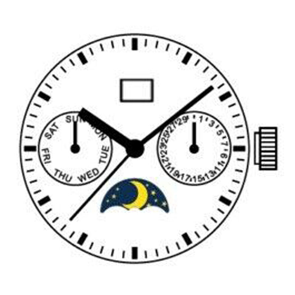 Seagull ST16 Mechanical Automatic Movement Big Date 3 Hands & 3 Eyes
