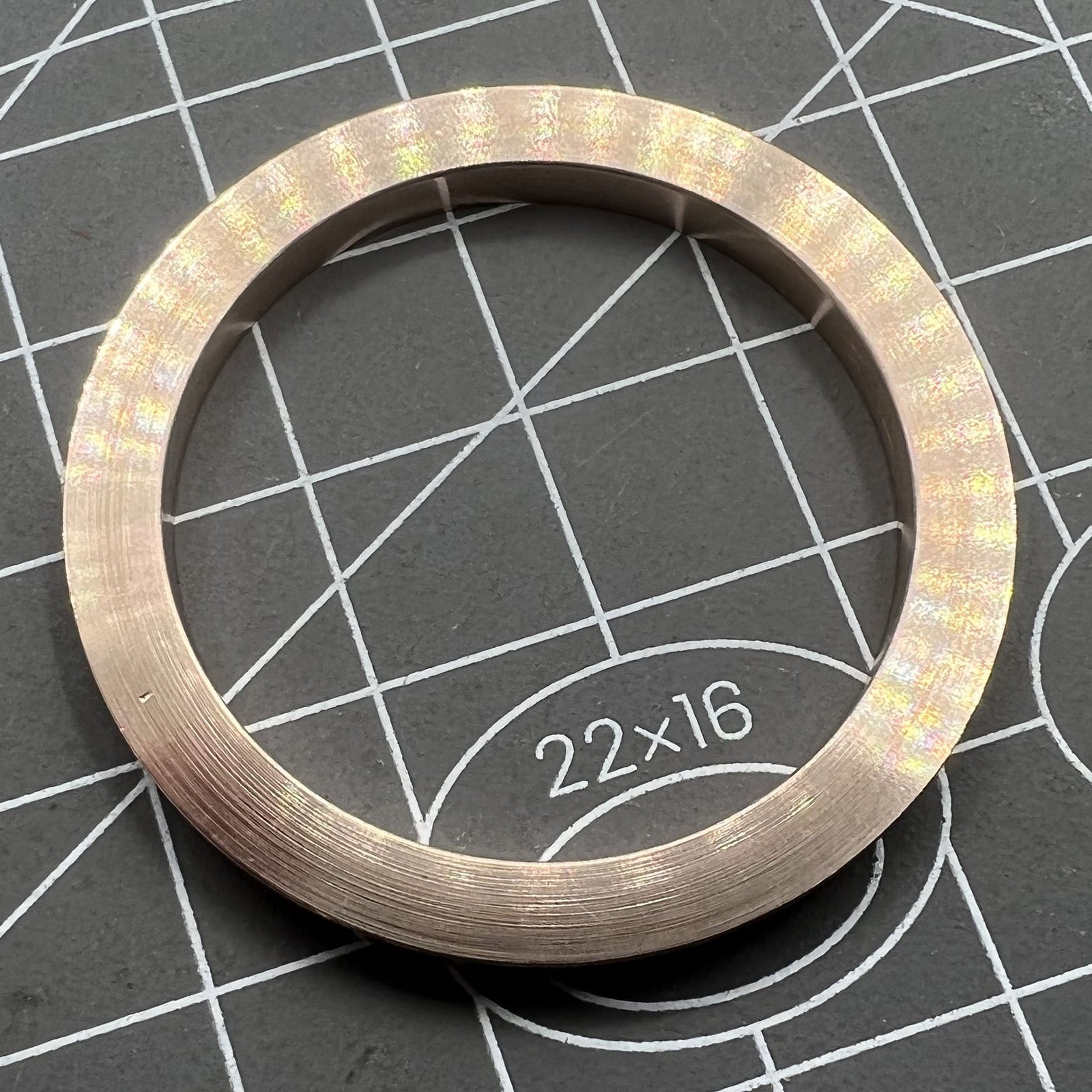 39mm Rose Golden Imitation Diamond Gemstone Watch Bezel for VK63 Movement