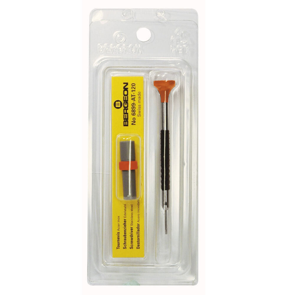 Bergeon 6899-AT-050 Ergonomic 0.5mm Screwdrivers with Spare Blades