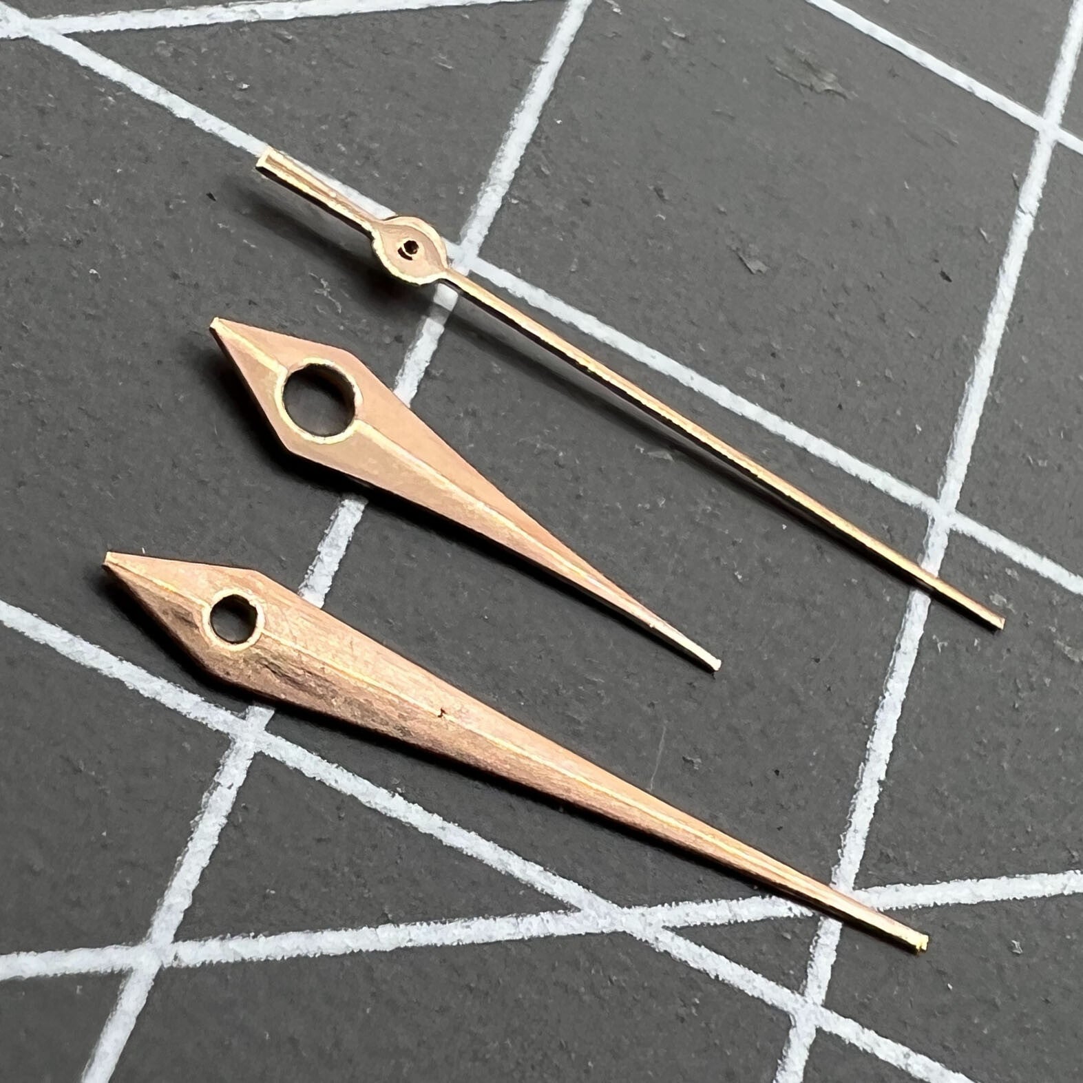 2 Sets 12.5mm Rose Golden Trim Hands for Miyota 2315 2035 2036 2115 2305 2005