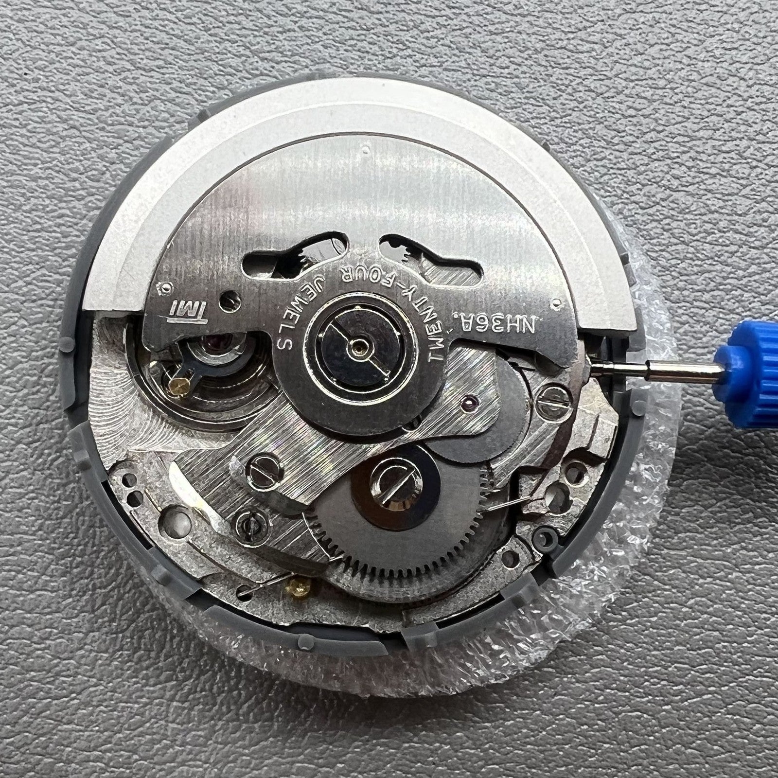 Seiki NH36 Movement White Disk Japanese+English Font Week Crown@3.8
