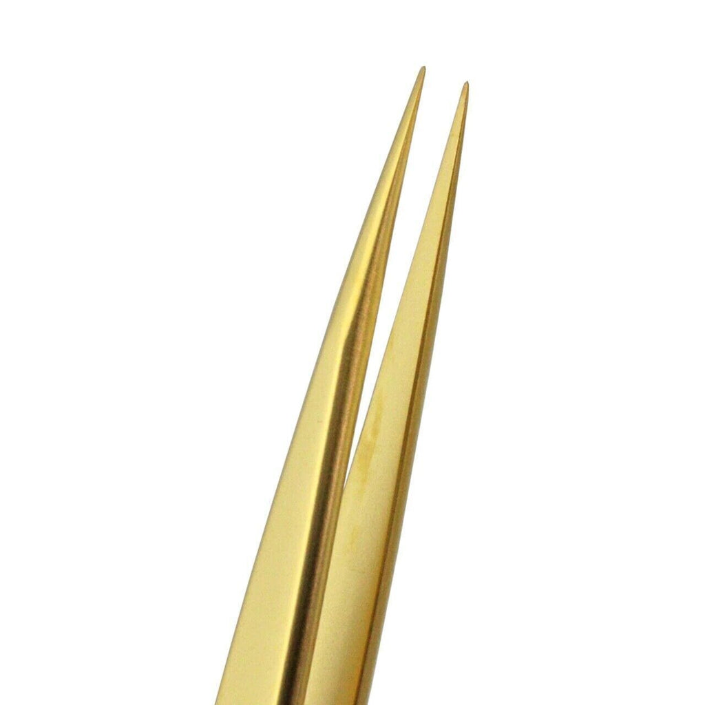 Bergeon 7029-2AM-GF Gold Tweezers Plated Antimagnetic Brass