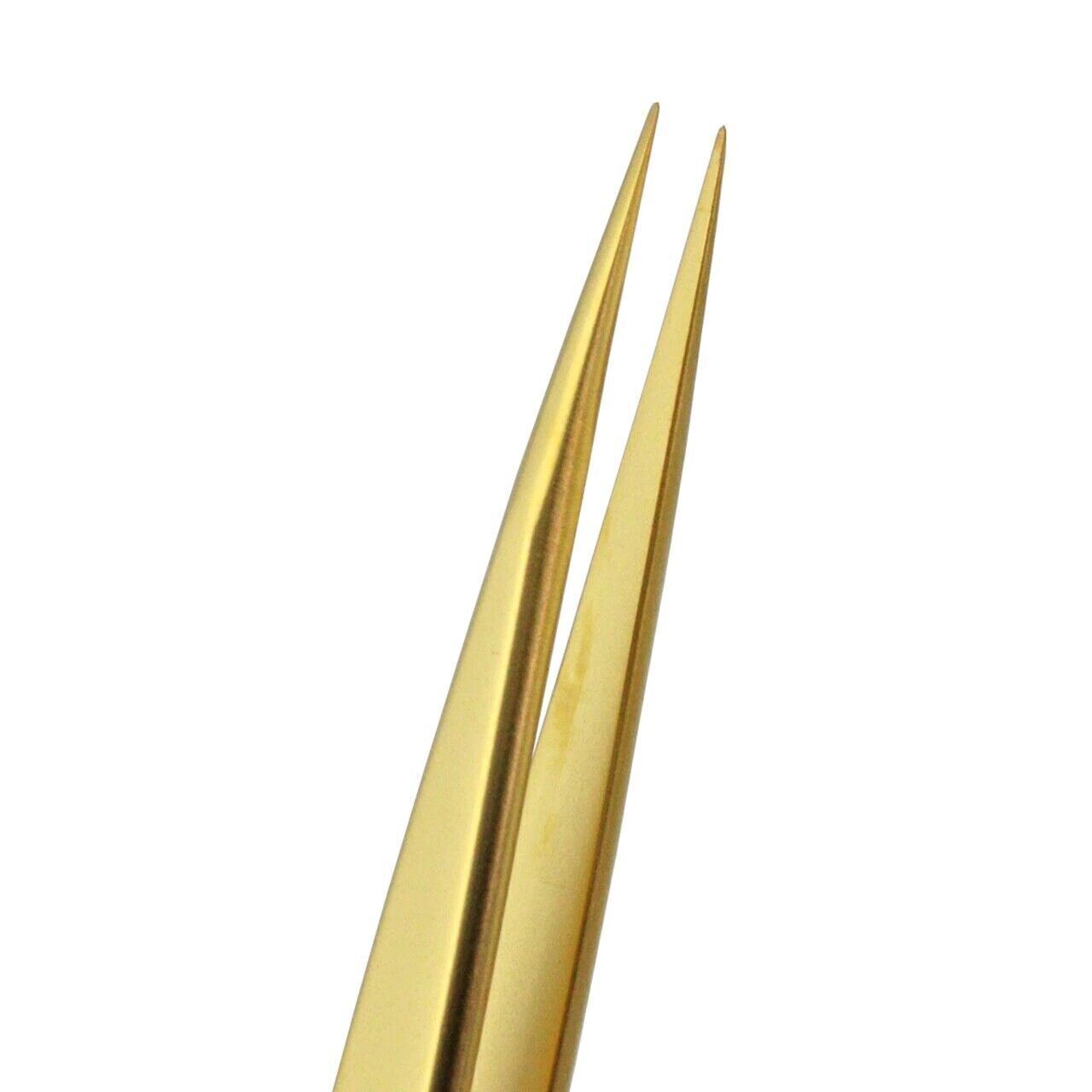 Bergeon 7029-2AM-GF Gold Tweezers Plated Antimagnetic Brass