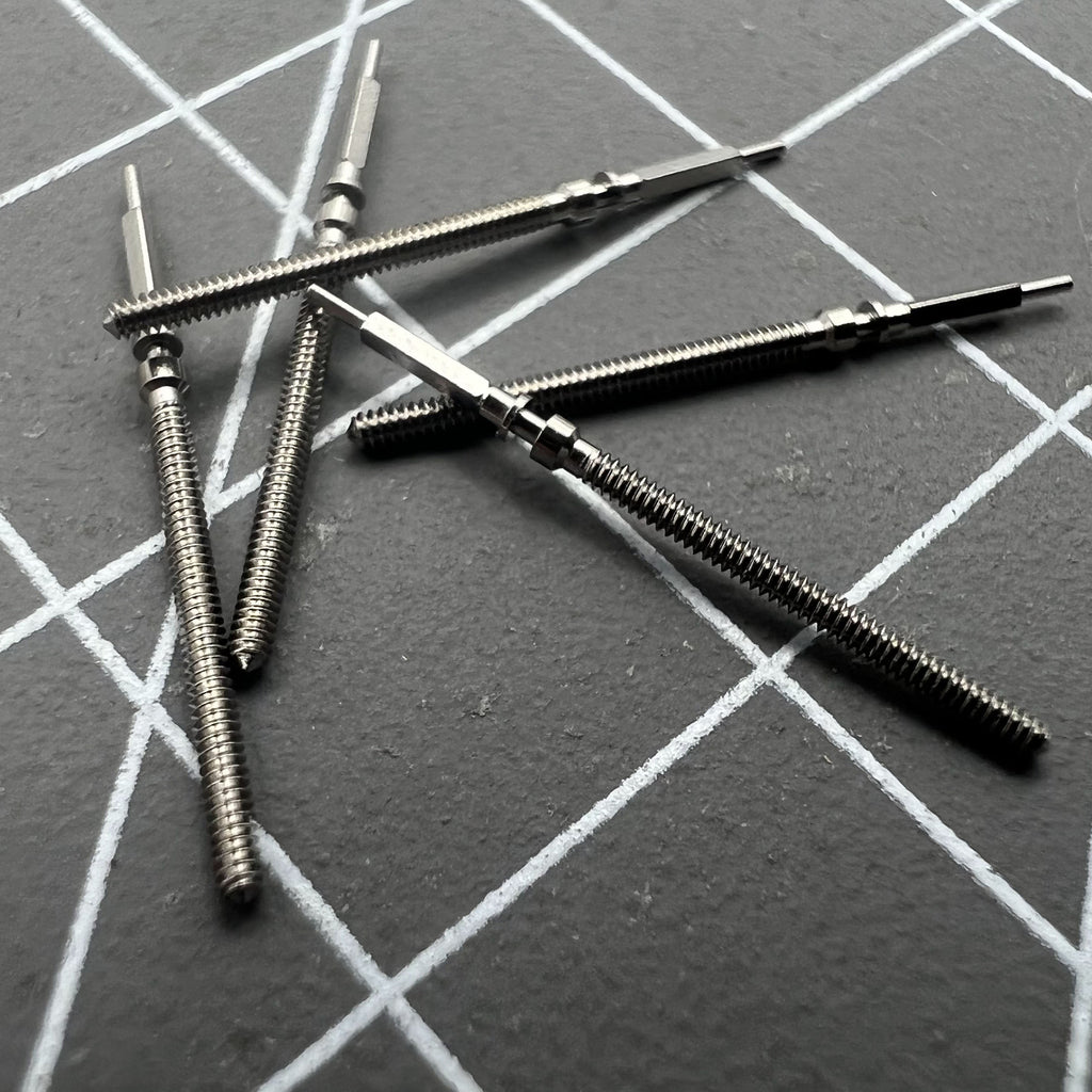 2 PIECES Watch Winding Stems Spare Parts for Omega 560 561 562 564 565 Movements
