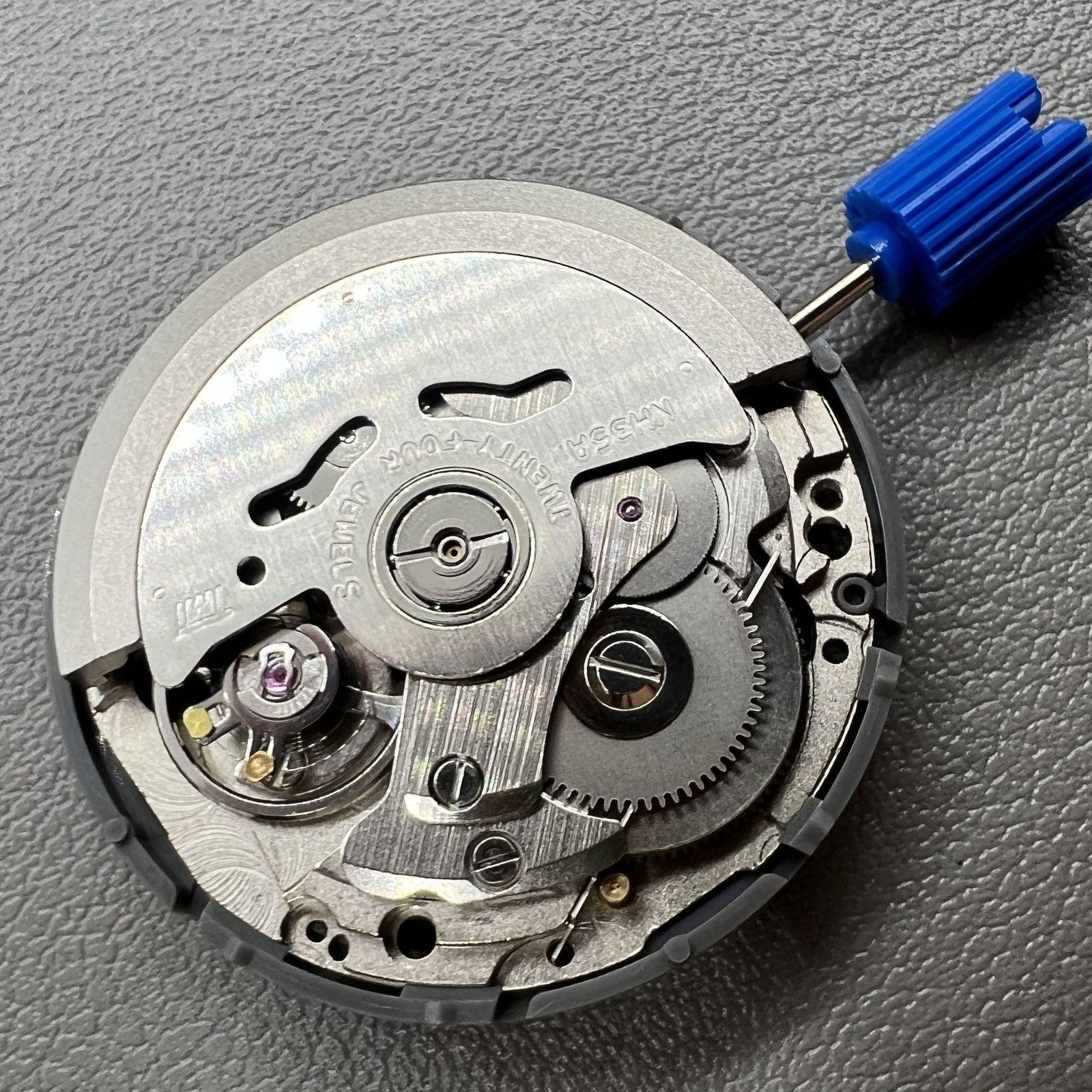 Japan NH35 Automatic Mechanical Movement Black Date Dial Crown At 3.0