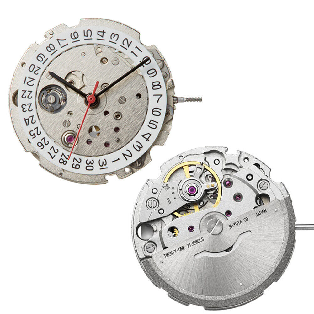 Miyota / Citizen 8215 Silver Plated Japan Automatic Mechanical Movement