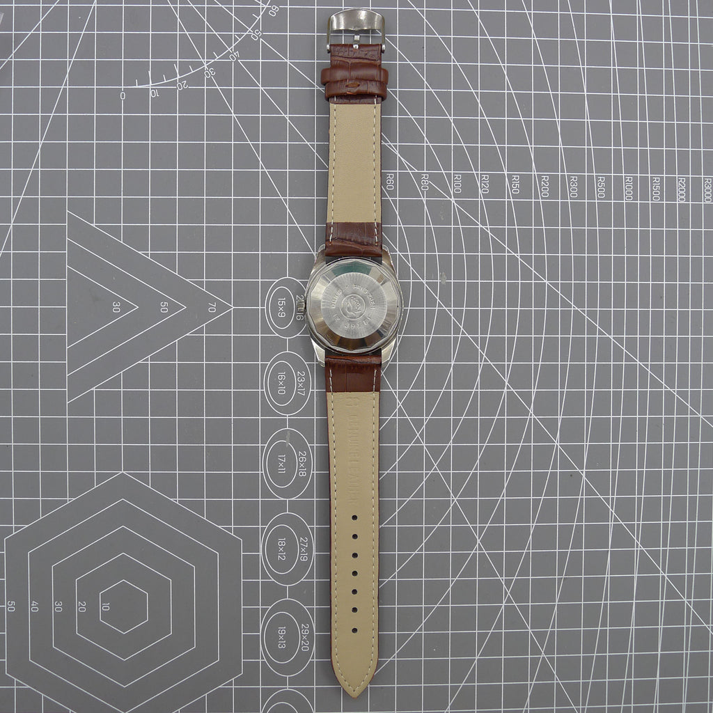 37mm Dandong Peacock Manual Mechanical Watch 33 Jews Golden Dial Single Calendar