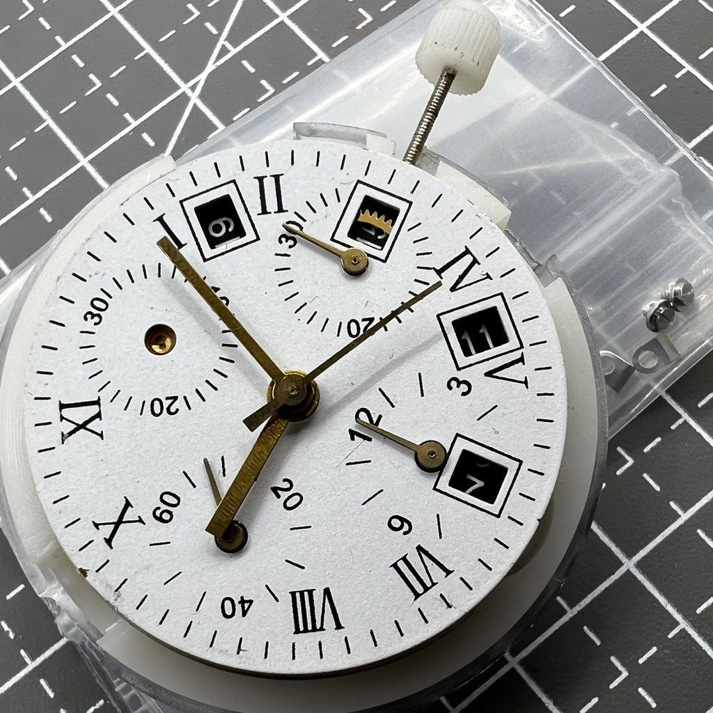 7750 Automatic Chronograph Movement ETA 7750 Configuration Single Calendar