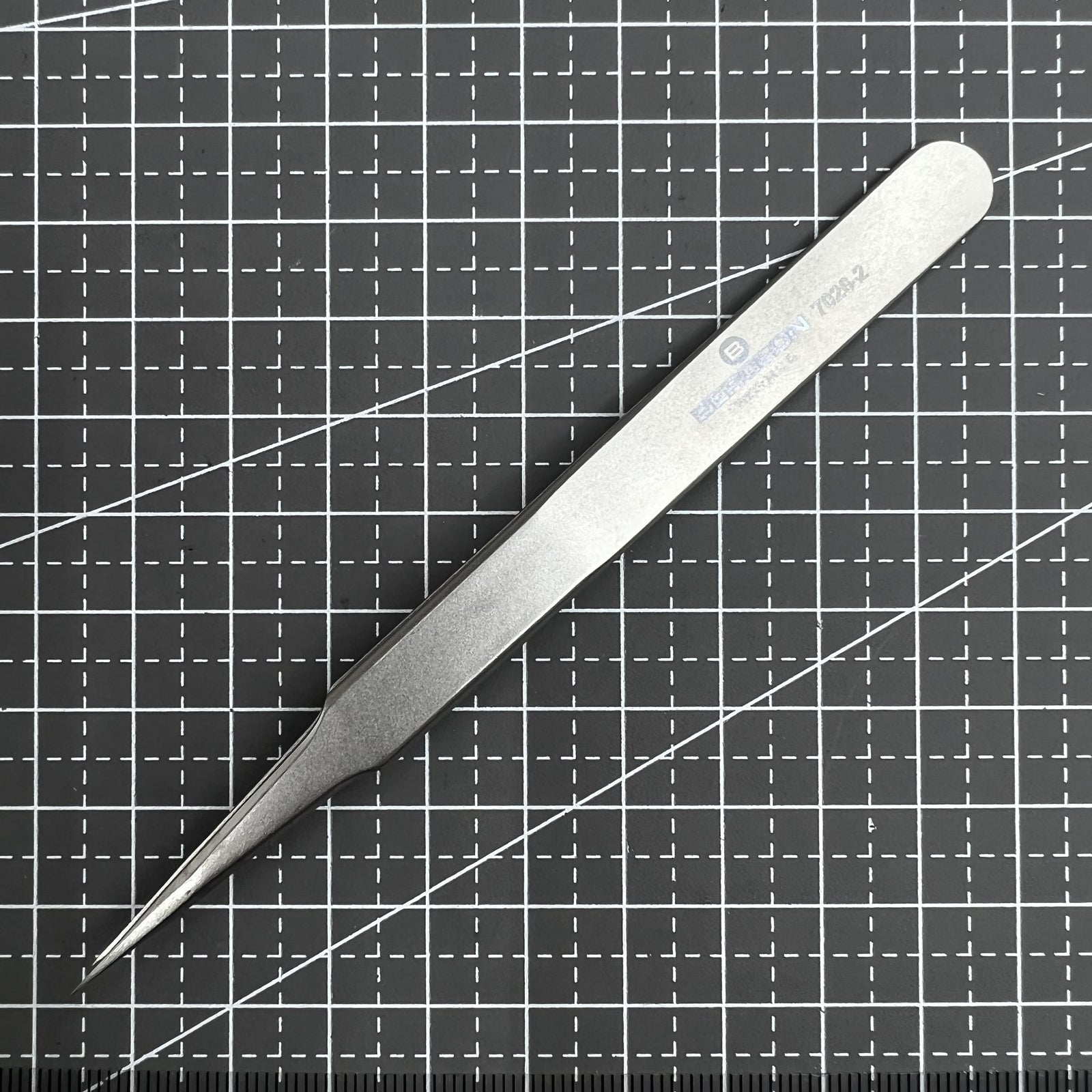 Swiss Bergeon 7026-2 Tweezer Antimagnetic Strong, Fine Point