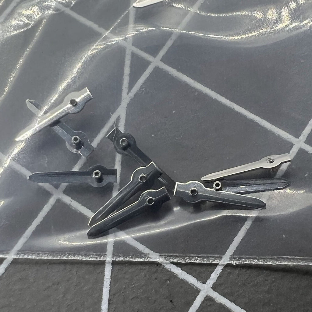 10 PIECES Arrow Shape Silver Small Second Hands for Miyota OS10 OS20 Movement