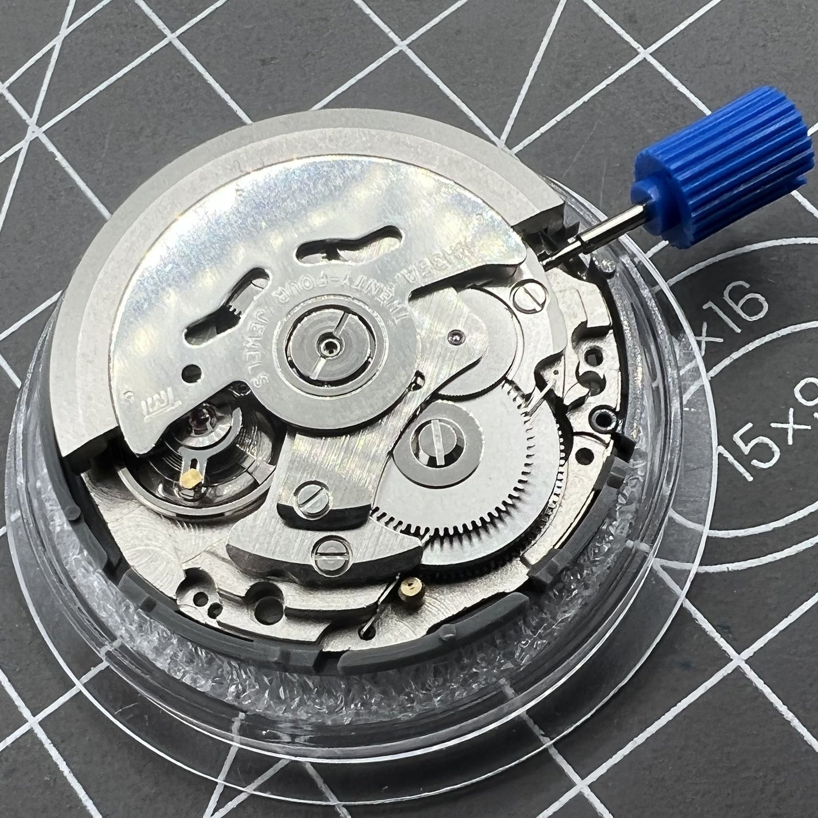 Black NH35 Self-winding Automatic Mechanical  Date At 6 Watch Movement