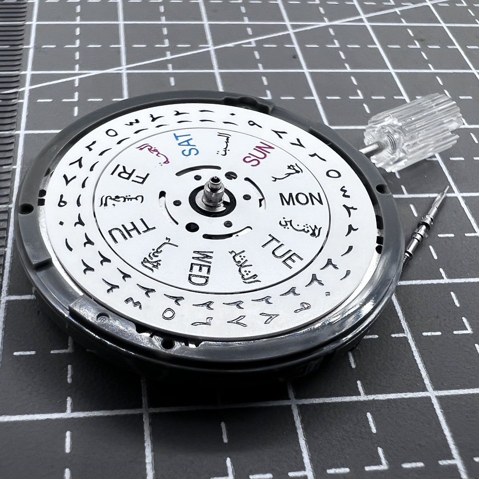 Japan Seiko NH36 Automatic Mechanical Movement Arabic Date Dial Crown At 3.8