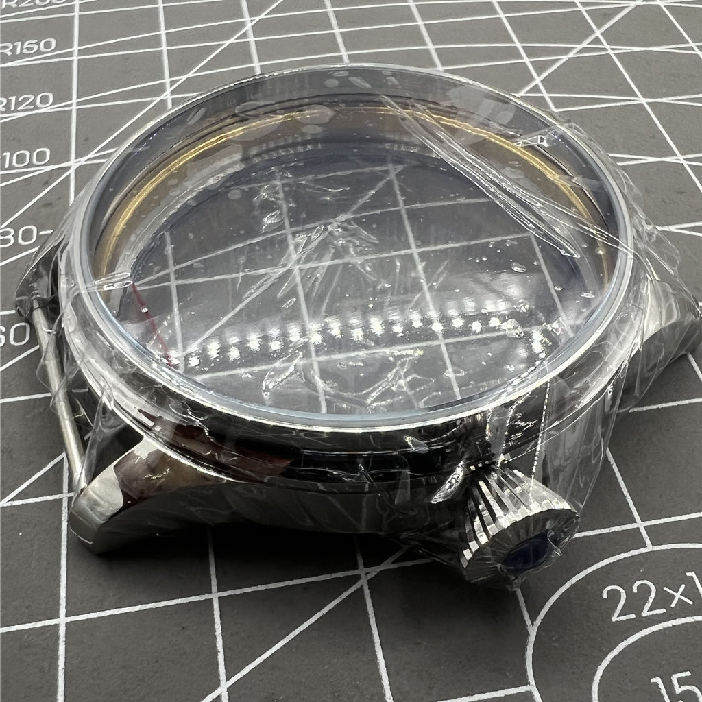 44mm Watch Case Stainless Steel Case for 6498 Seagull ST3600/ST3621 or ETA 6497