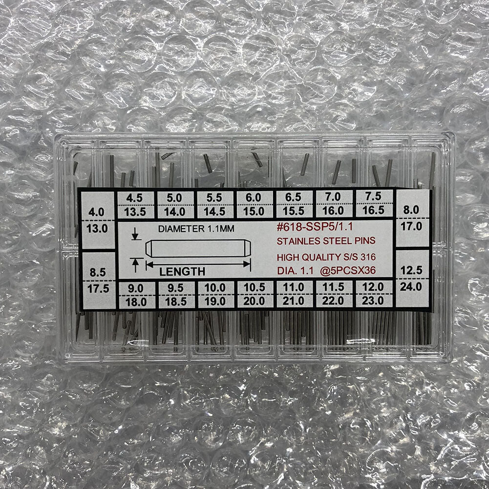Watch Strap Pins 316# Stainless Steel Connect Link Pins for Watchband 180PCS/Box