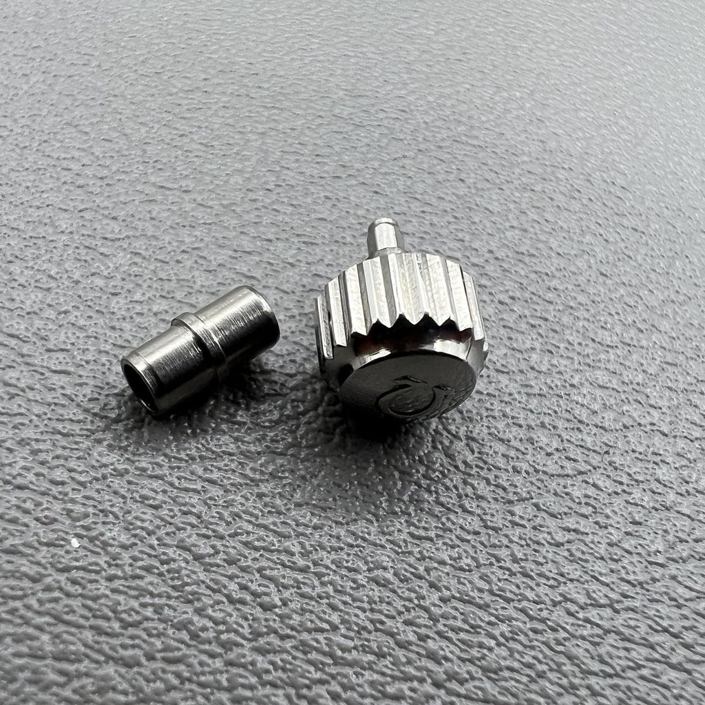 6.0mm Sivler Watch Crown with Tube for OMEGA Seamaster 300 Watch
